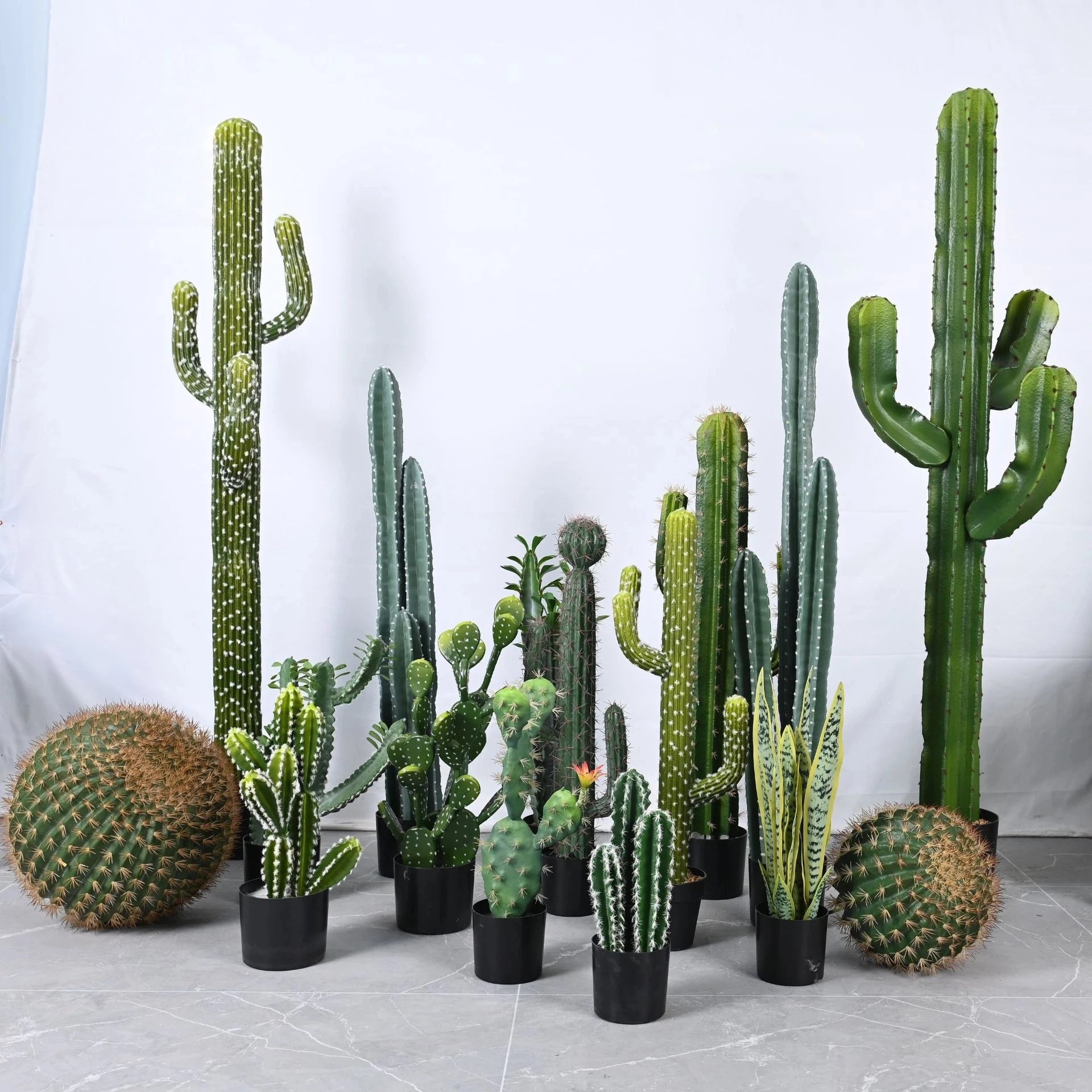 Signature Artificial Cactus Plant Pot Three Stem Column 3.3FT
