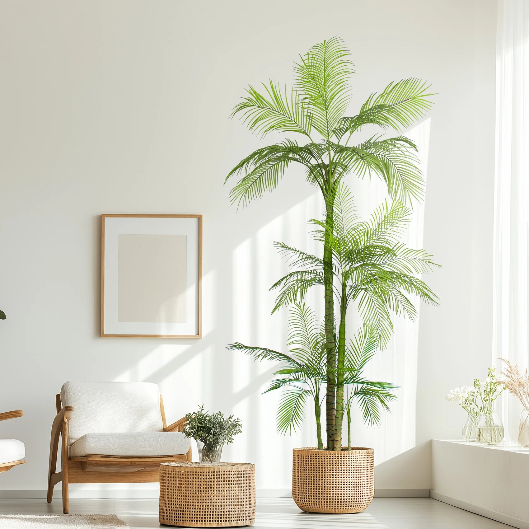 Artificial Areca Palm Tree 7ft Eco-Friendly Indoor Use