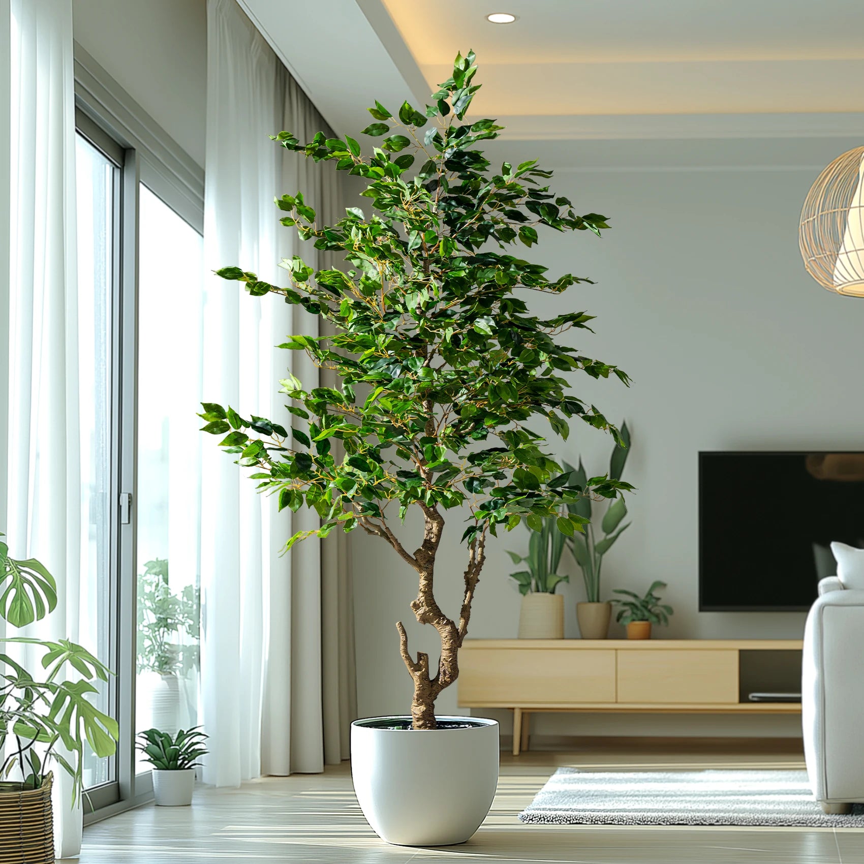 Artificial Banyan Tree 6ft Lifelike Indoor Outdoor Centerpiece