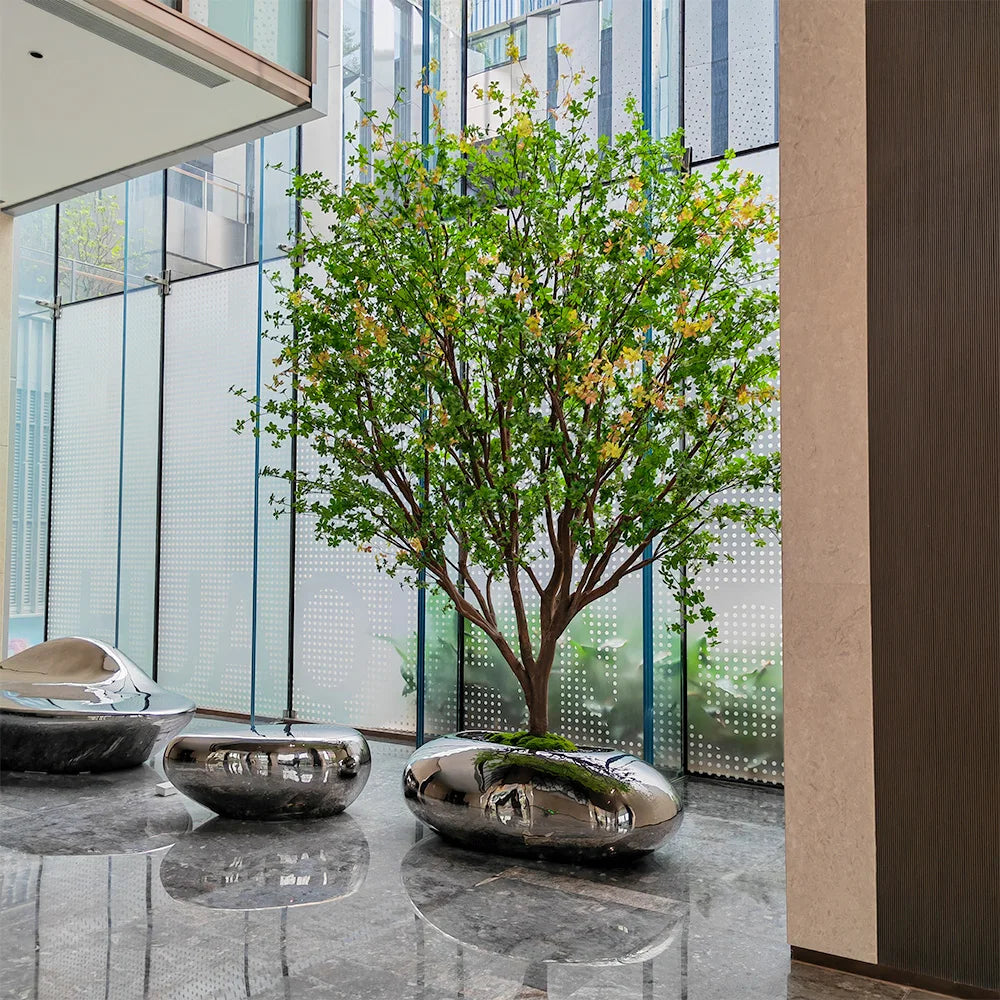 Signature 13 FT Large Artificial Green Flowers Decorative Tree