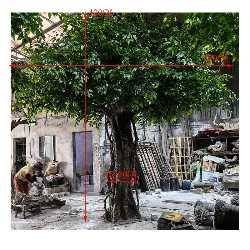 Artificial Banyan Tree 13 FT Lifelike Design For Hotels