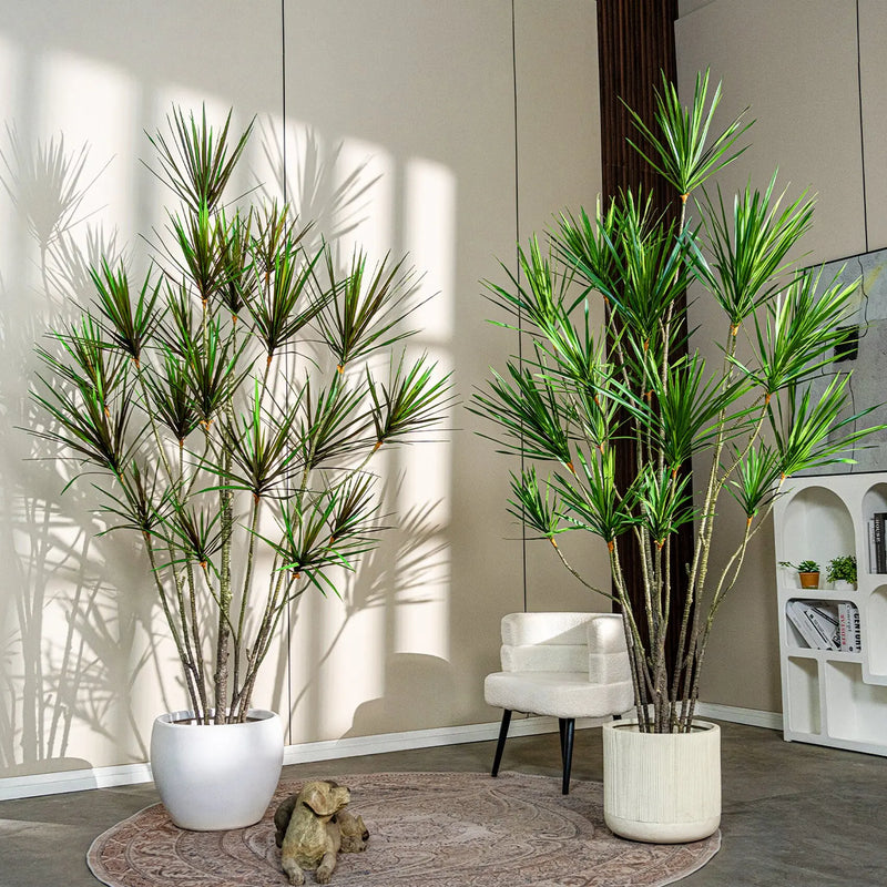 Artificial Dracaena Yucca Tree Plastic Potted Plant 8 FT