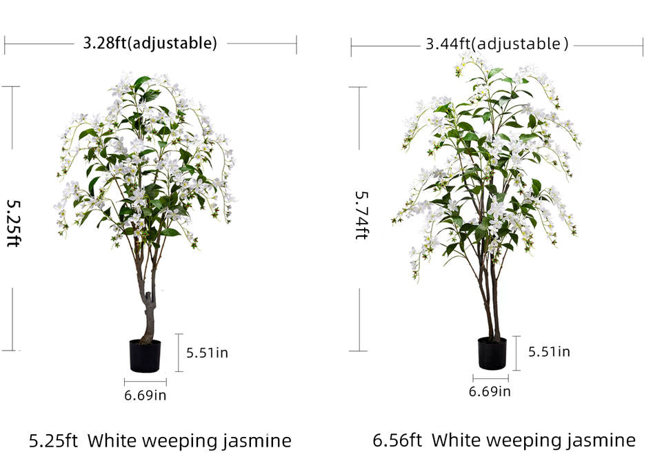 Artificial Draped Jasmine Flower Tree for Indoor Decor
