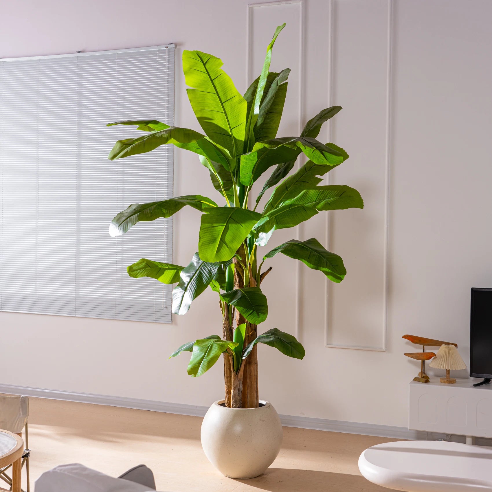 Signature Artificial Banana Tree PE Plastic Statement