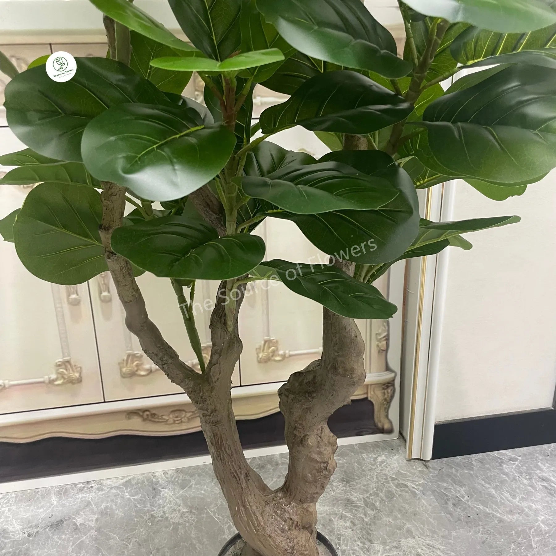 Artificial Ficus Pandurata Faux Fiddle Leaf Fig Tree