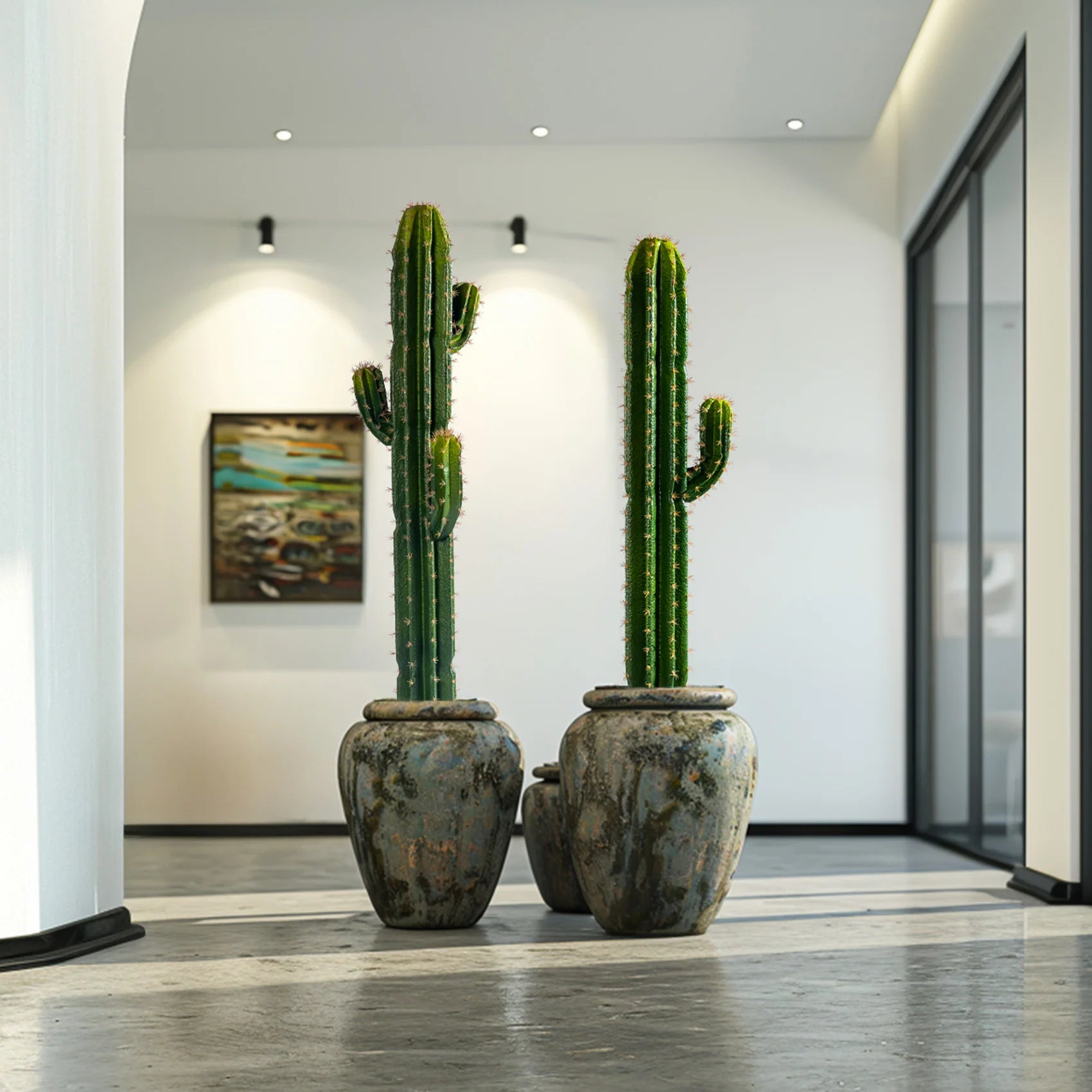 Signature Artificial Tropical Cactus Plant PU 5.4FT