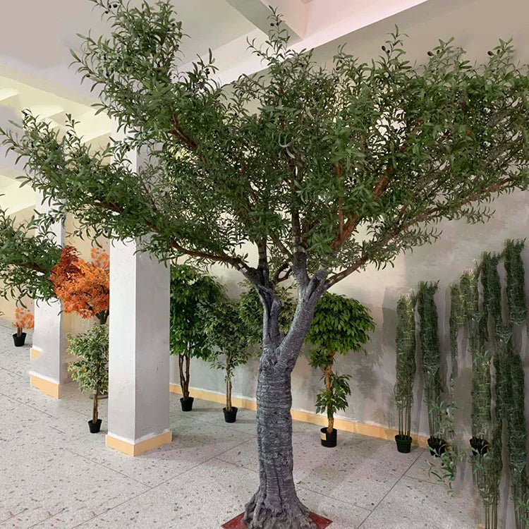 Artificial Black Olive Tree 2.13 M Handmade Indoor Accent