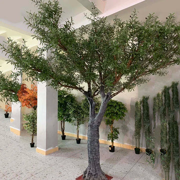 Artificial Black Olive Tree 2.13 M Handmade Indoor Accent