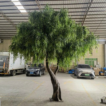 Outdoor Artificial Weeping Willow Tree 12 FT Decorative