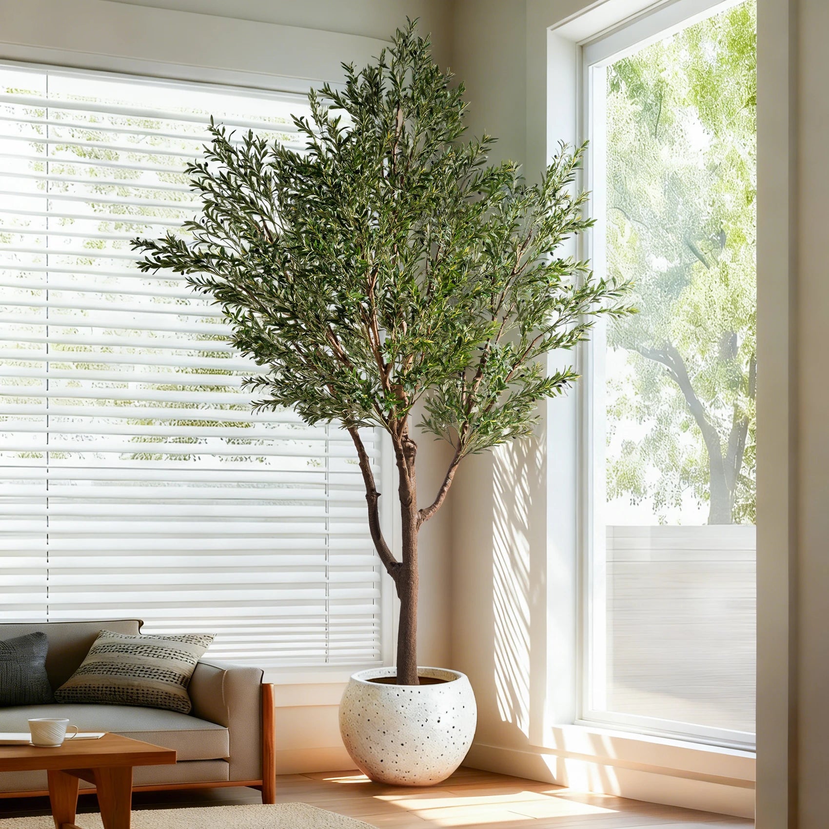 Artificial Olive Tree Bonsai 11.5FT Faux Natural Decor