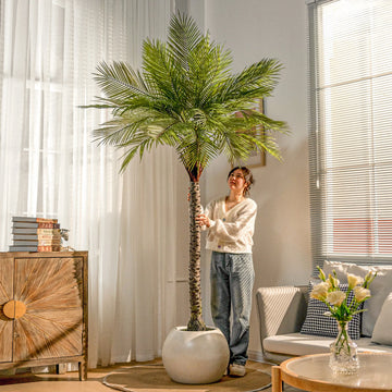 Artificial Palm Tree 7.5ft Natural Look Indoor Use