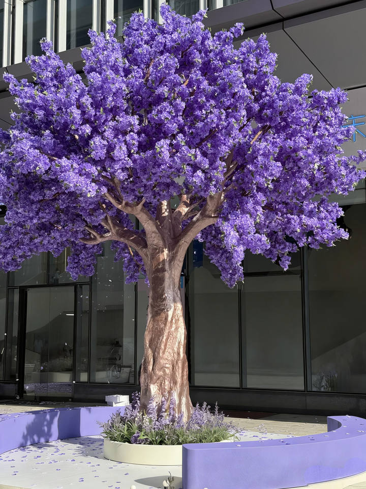 Artificial Jacaranda Flower Purple Wedding Tree