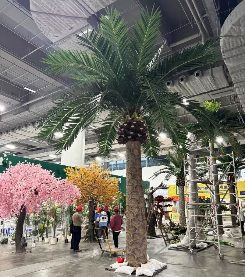 Artificial Date Palm Tree UV Resistant Indoor Outdoor