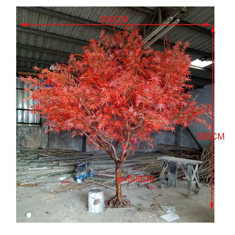 Artificial Japanese Red Maple Tree 10 FT Indoor Display
