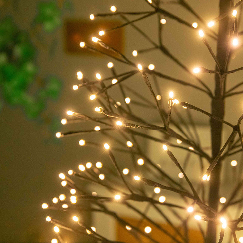 Sparse Branch LED Artificial Christmas Tree with Warm White Lights