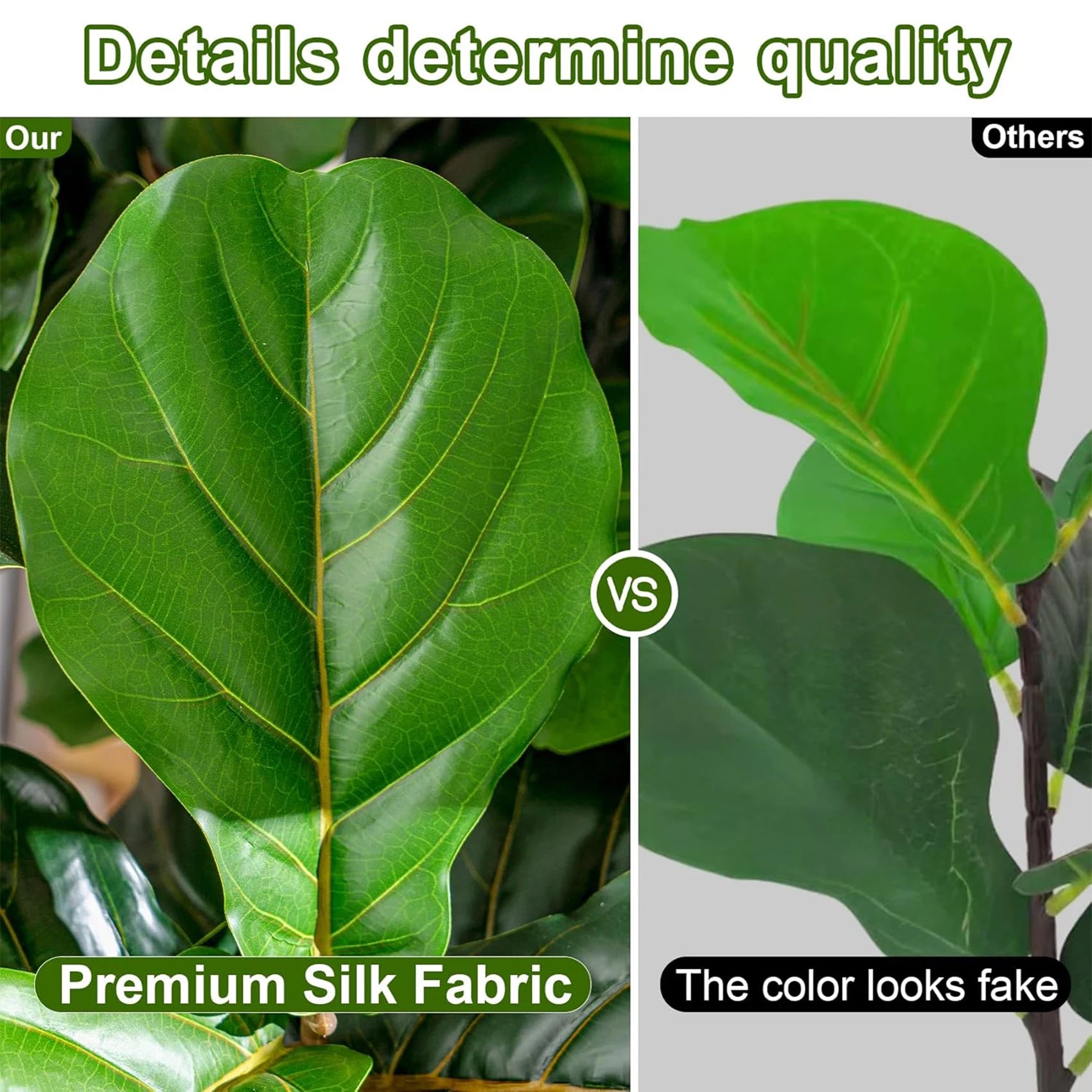 Signature Artificial Fiddle Leaf Fig Tree Indoor 6–8FT