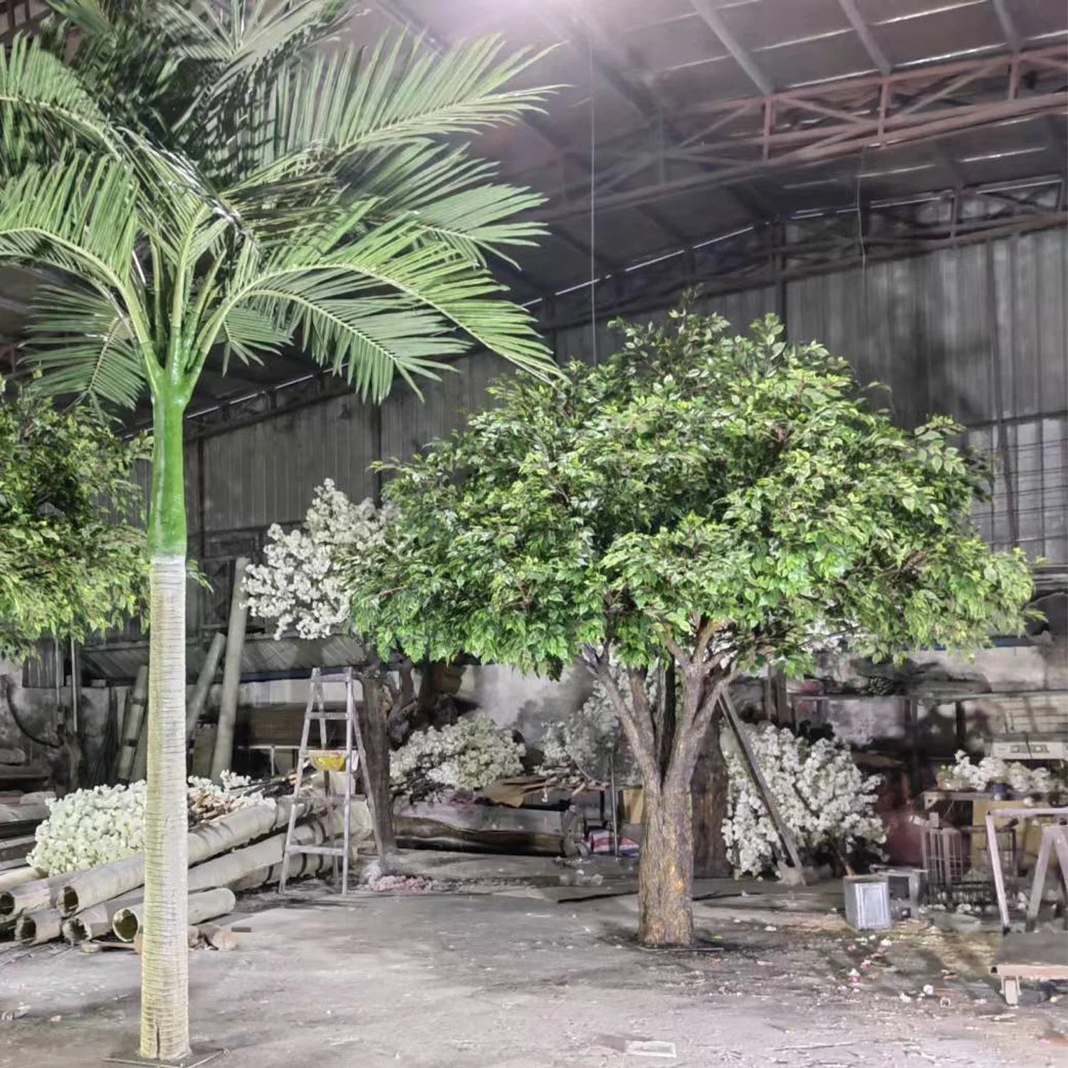 Artificial Banyan Tree 13ft Outdoor Use Lush Foliage