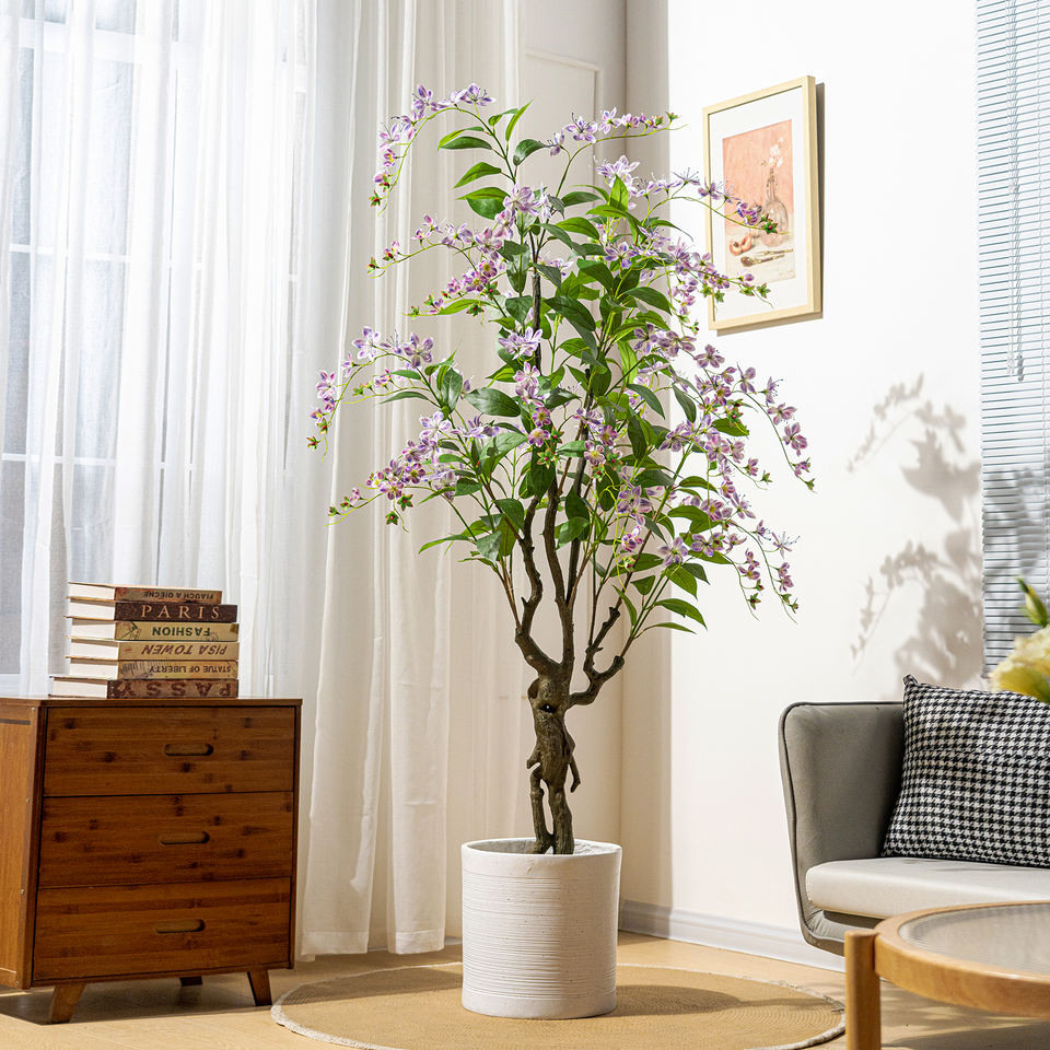 Artificial Draped Jasmine Flower Tree for Indoor Decor