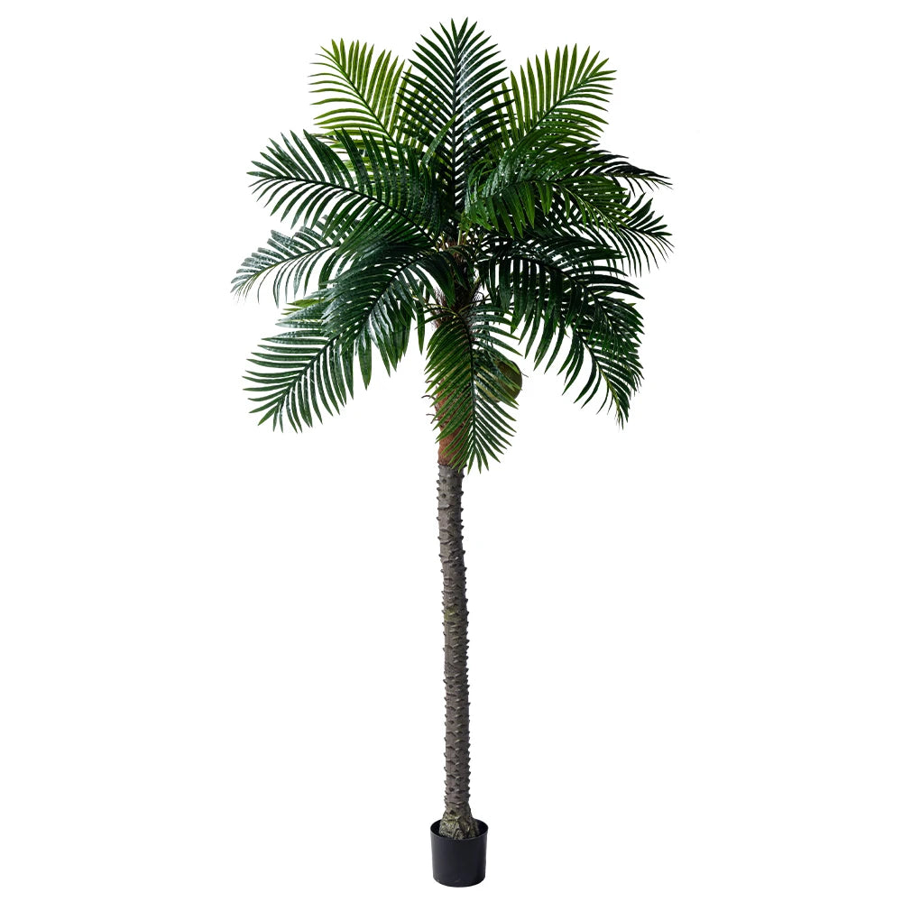 Artificial 8ft Coconut Palm Tree Indoor Outdoor Decor