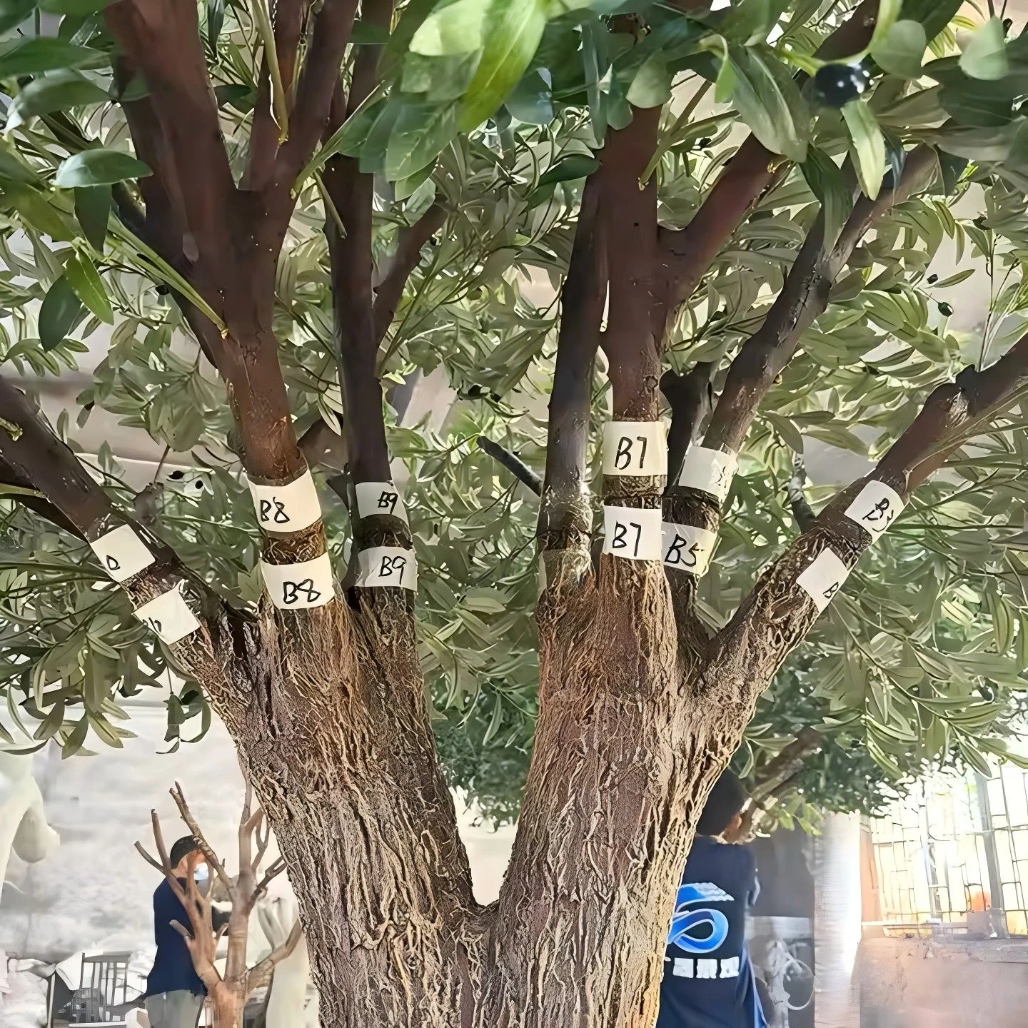 Large Artificial Olive Tree Realistic Plastic 10 FT Decor