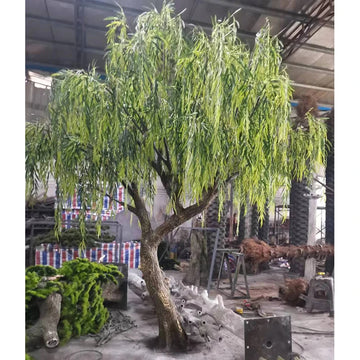 home shops usa bonsai green weeping willow tree Artificial Weeping Willow Tree 10 FT Indoor Use – Faux Natural: Best Realistic Artificial Trees for Commercial Indoor Outdoor Use