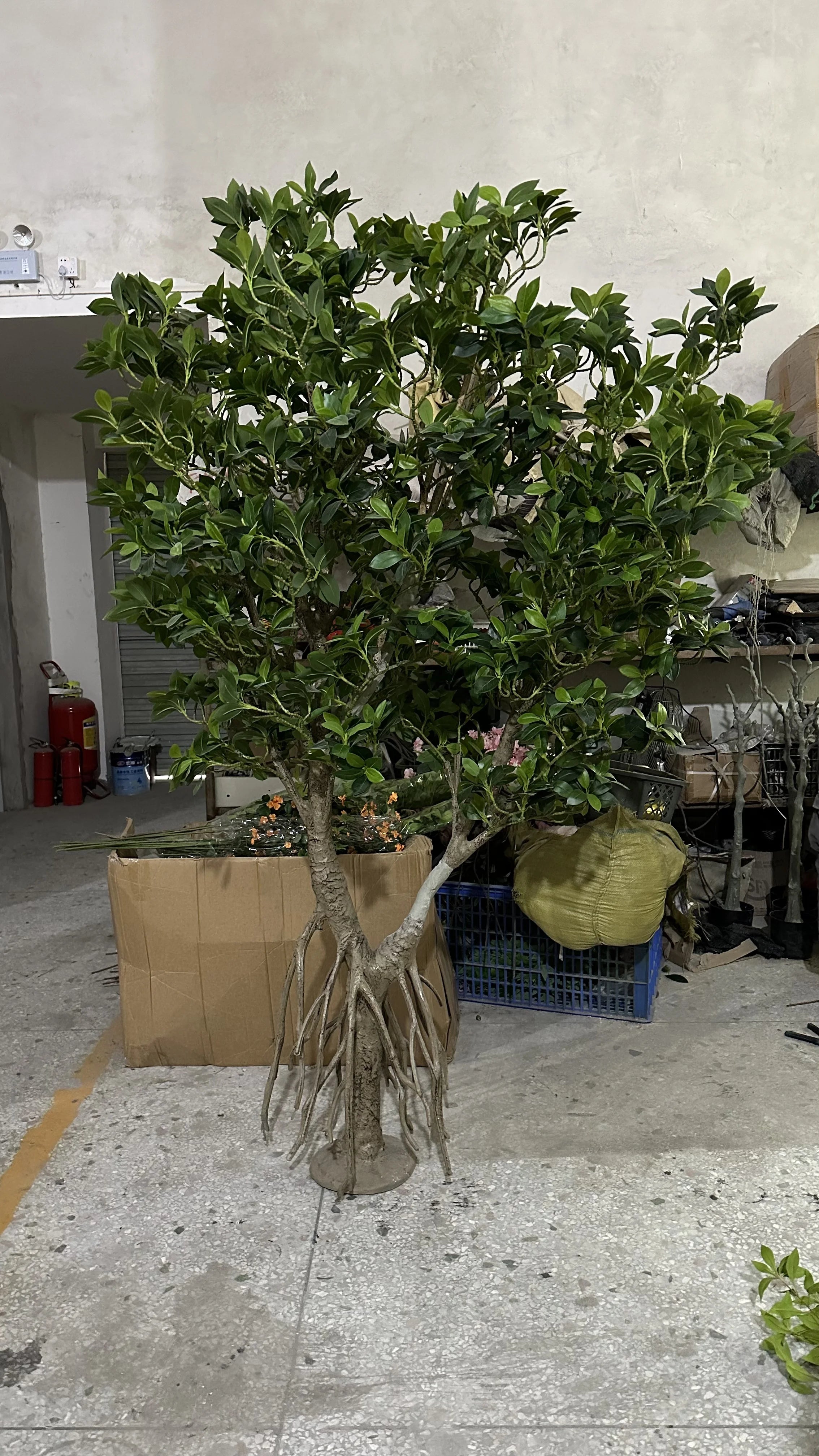 Plastic Artificial Mangrove Tree 6.7 FT Aquarium Decoration