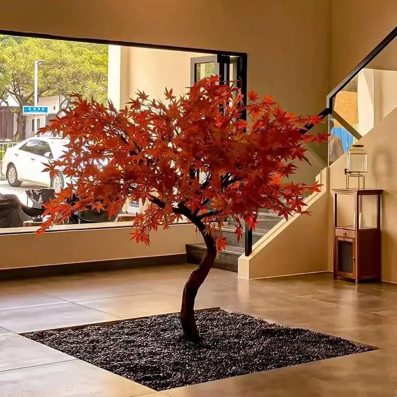 Artificial Maple Leaf Tree Indoor Outdoor Decor