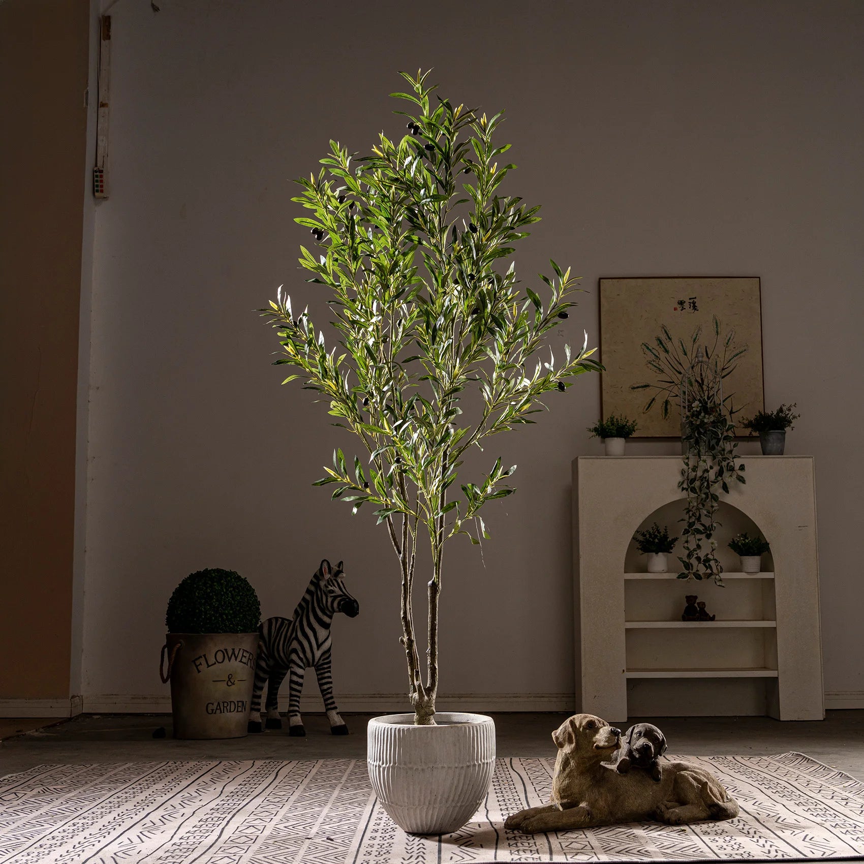 Artificial Olive Tree Realistic Look Outdoor Decor