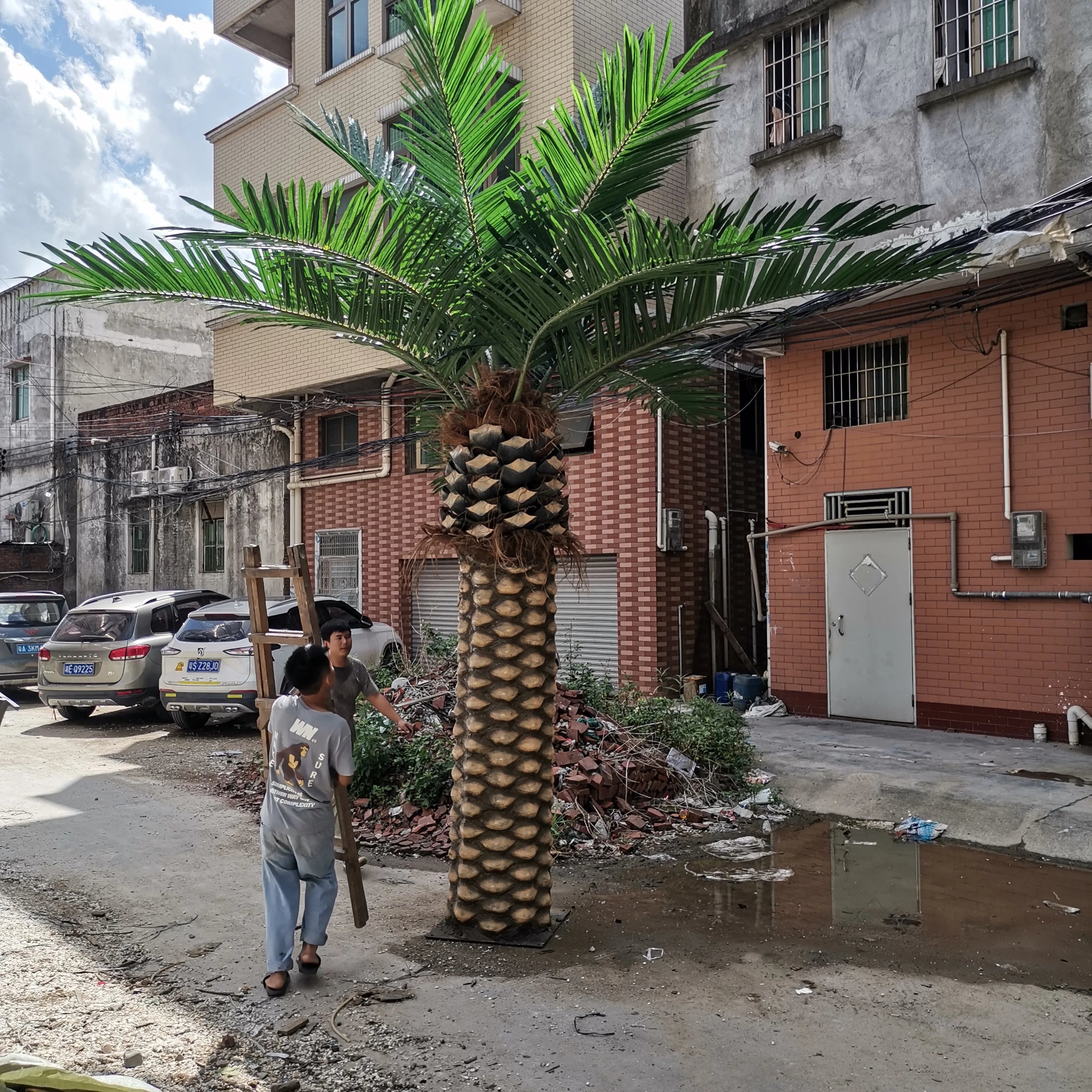 Tall Artificial Date Palm Tree for Commercial Interiors
