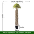 Artificial Dracaena Tree Faux Natural Touch 8.5 FT