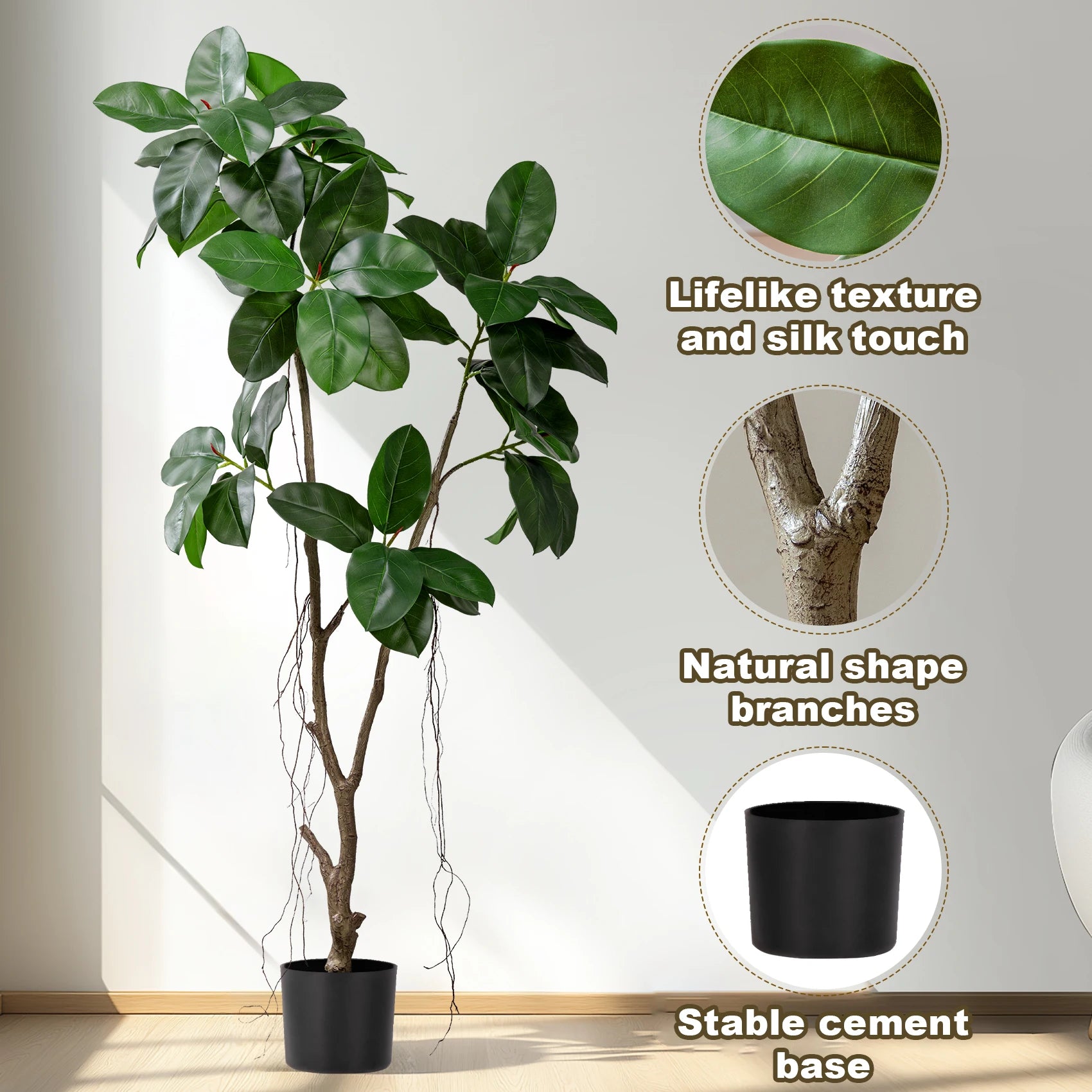 5.4 FT UV Resistant Artificial Banyan Fig Tree
