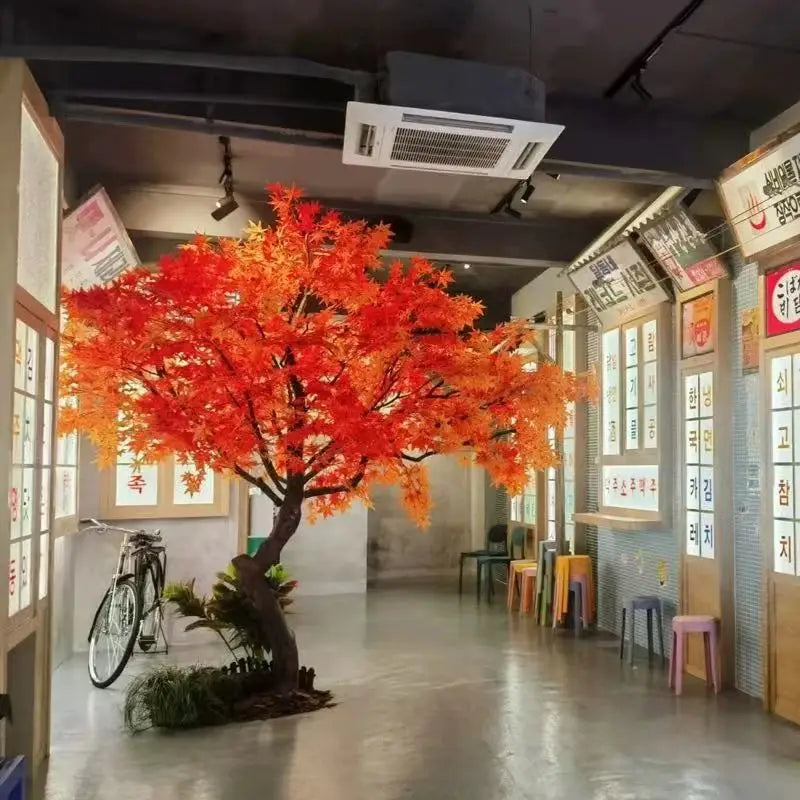 Artificial Maple Leaf Tree Indoor Outdoor Decor