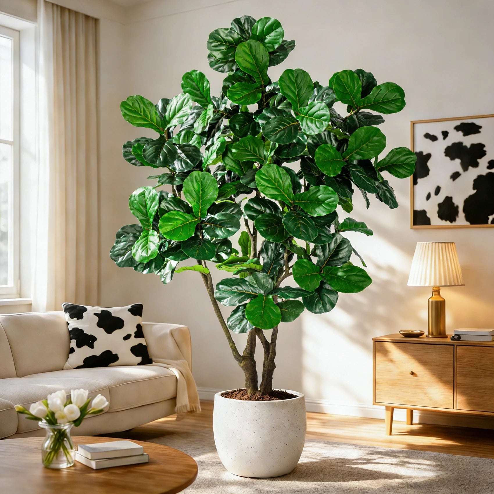 Signature Artificial Fiddle Leaf Fig Tree Indoor 6–8FT