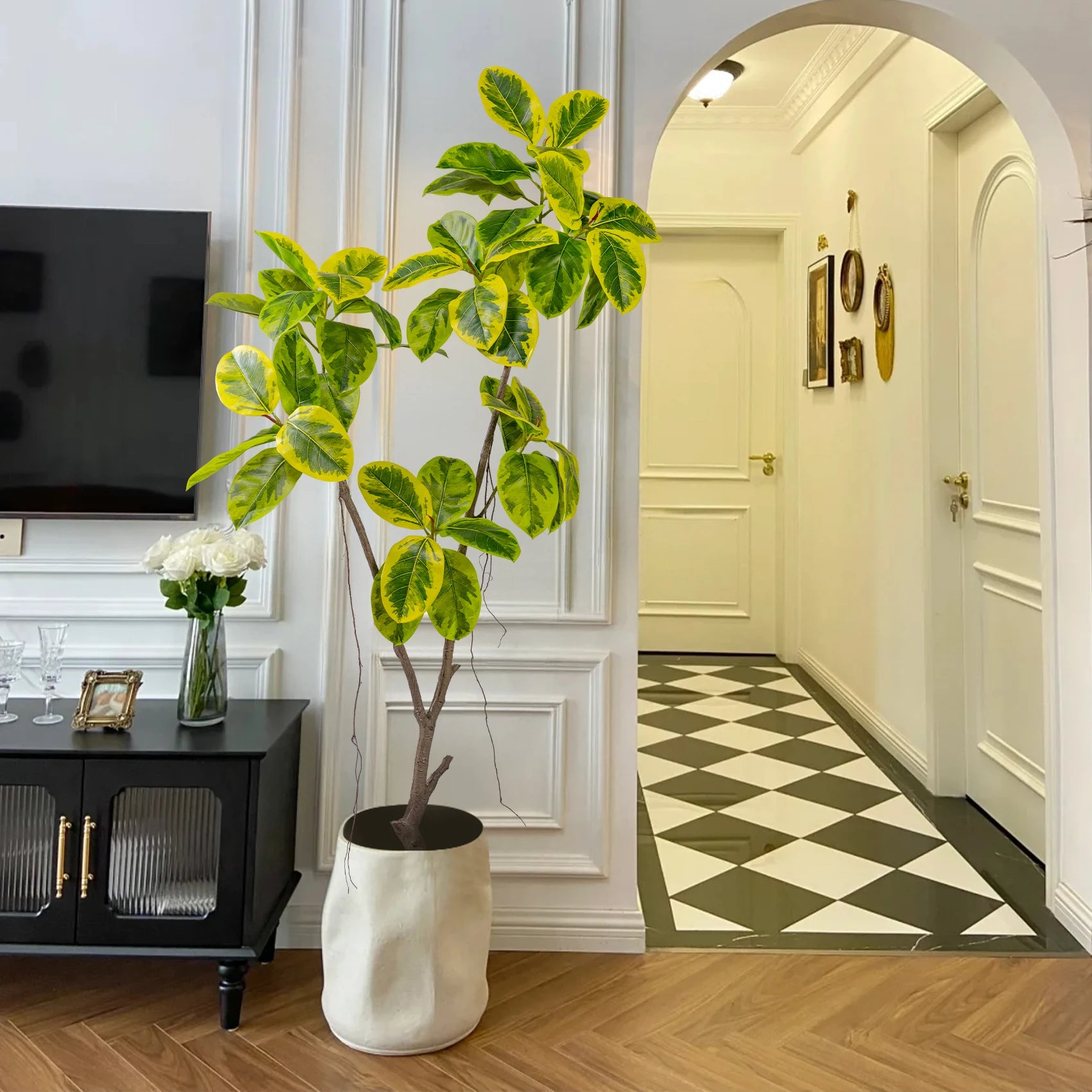 UV Resistant Artificial Silk Fig Tree 5.5FT