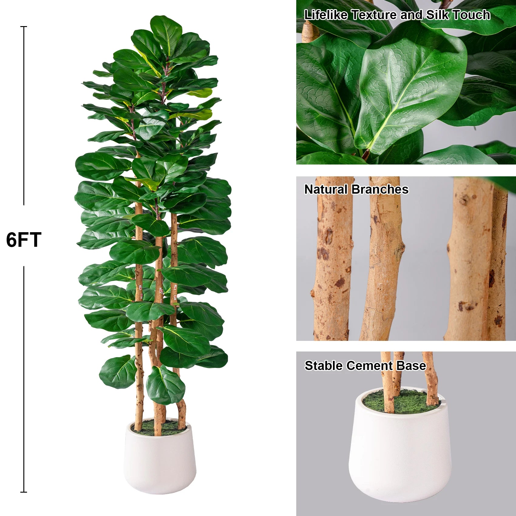 Artificial Ficus Banyan Signature Tree High Simulation 5–7 FT