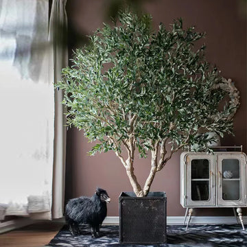 Artificial Olive Tree 7.8 FT Y-Shaped Indoor Use