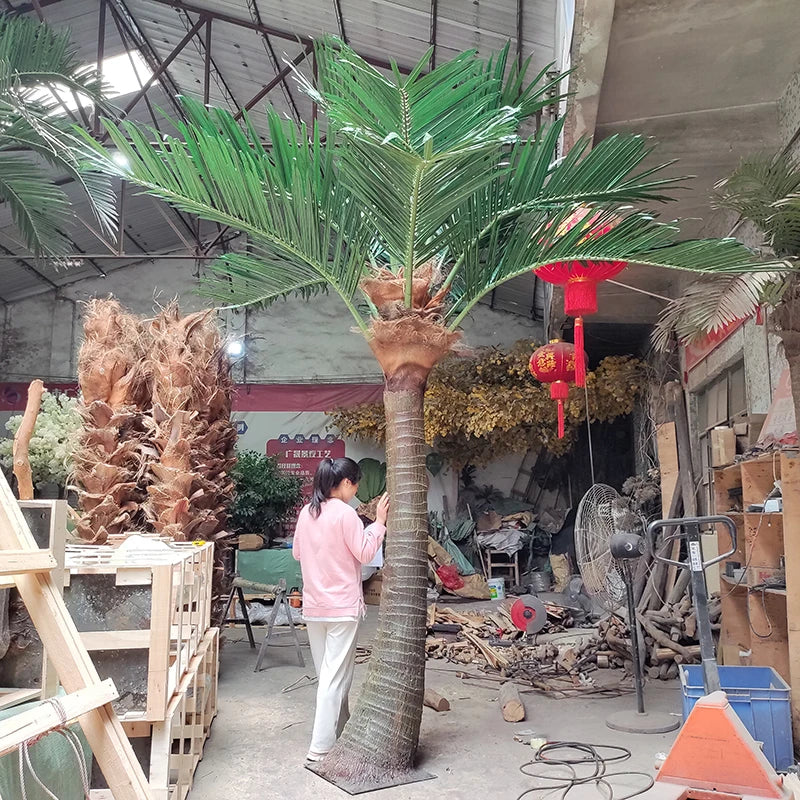Artificial King Coconut Tree UV Protection Outdoor Elegance