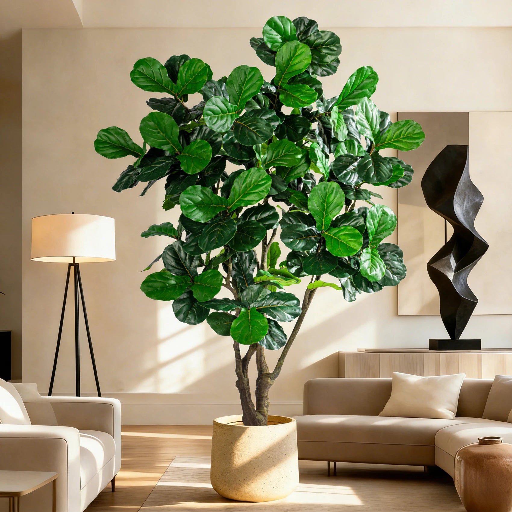 Signature Artificial Fiddle Leaf Fig Tree Indoor 6–8FT