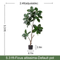 5.4 FT UV Resistant Artificial Banyan Fig Tree