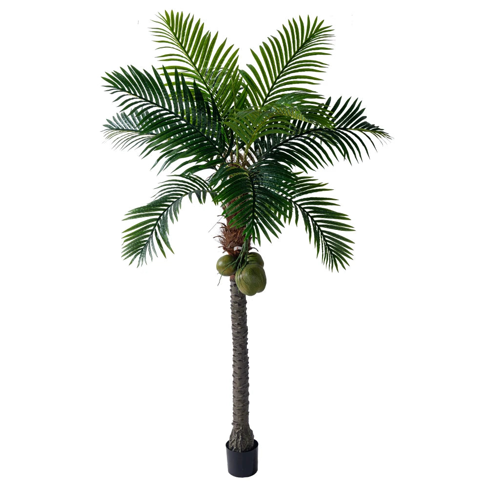 Artificial Coconut Palm Tree Plastic Outdoor Decor 9.2FT