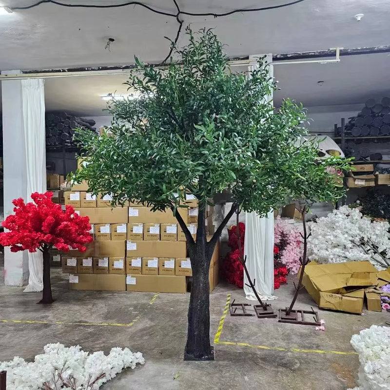 Large Artificial Olive Tree Realistic Plastic 10 FT Decor