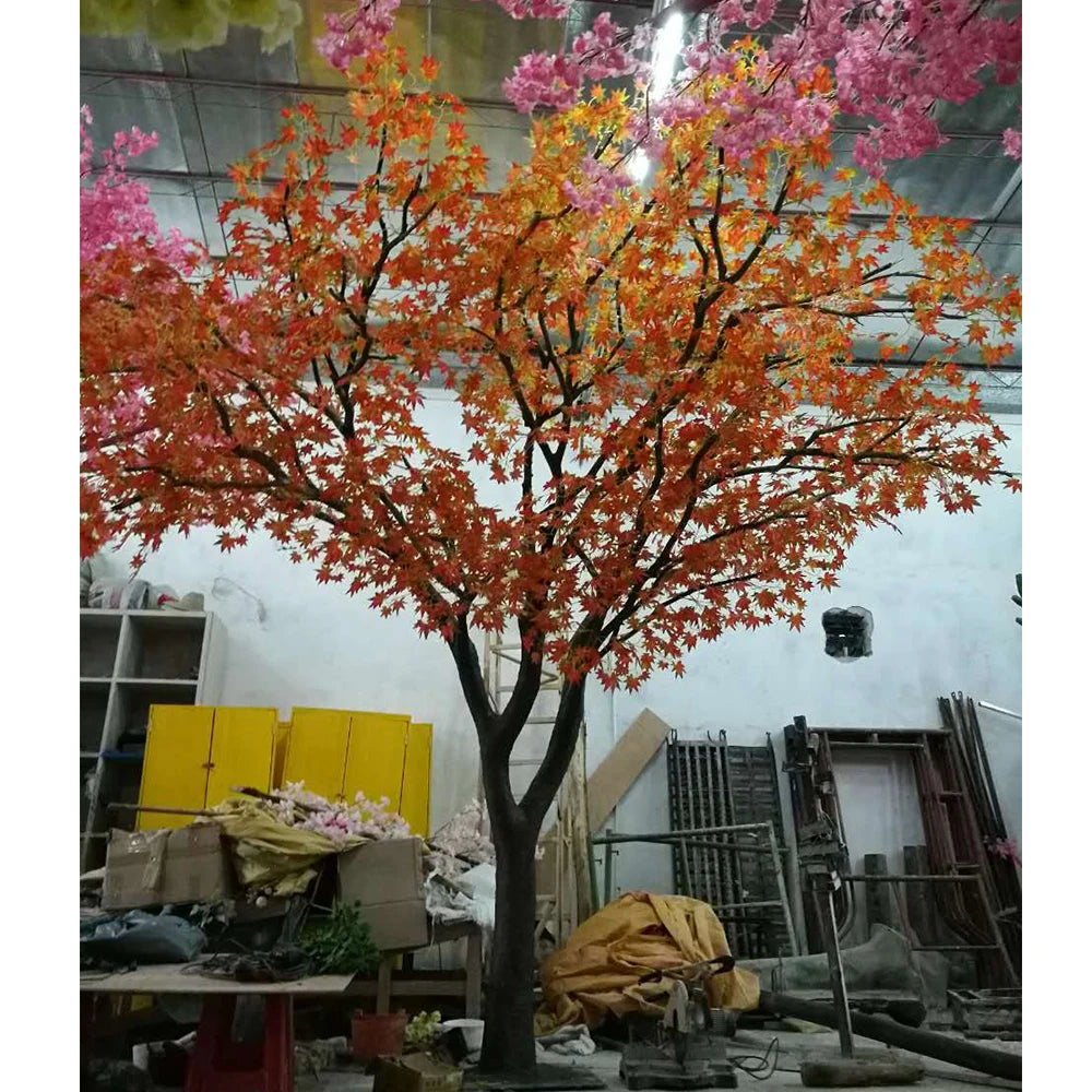 Artificial Maple Tree 3m Vibrant Leaves Wedding Decor