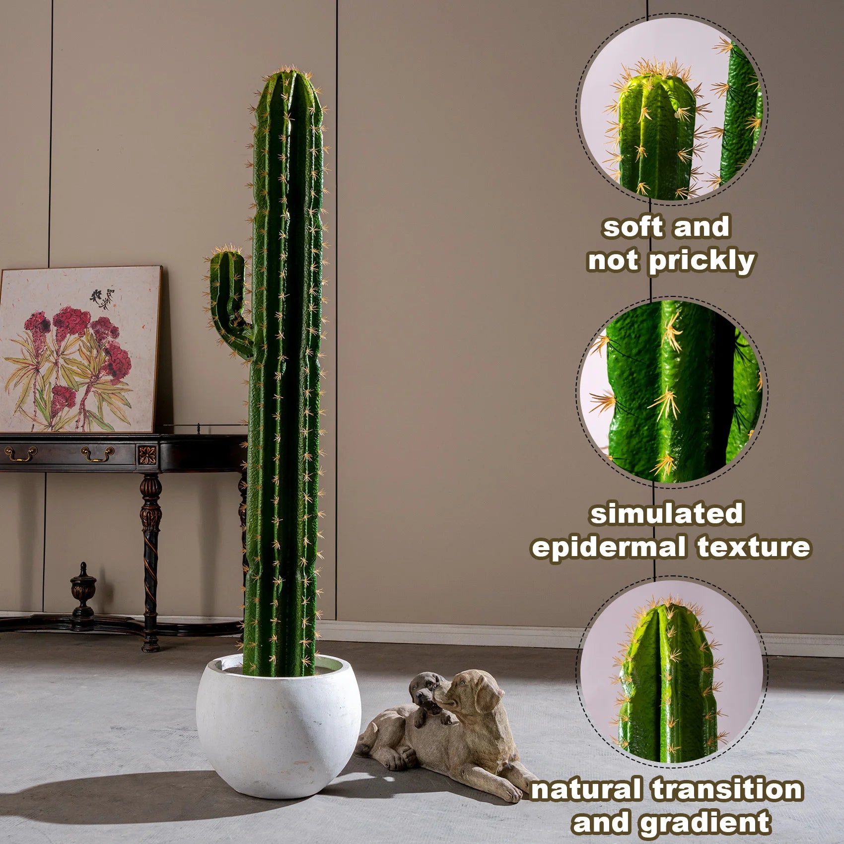 Artificial Cactus Tropical Bonsai Indoor Display