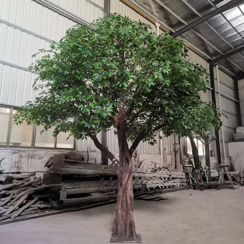Artificial Banyan Tree Custom Shape Realistic Indoor Decor