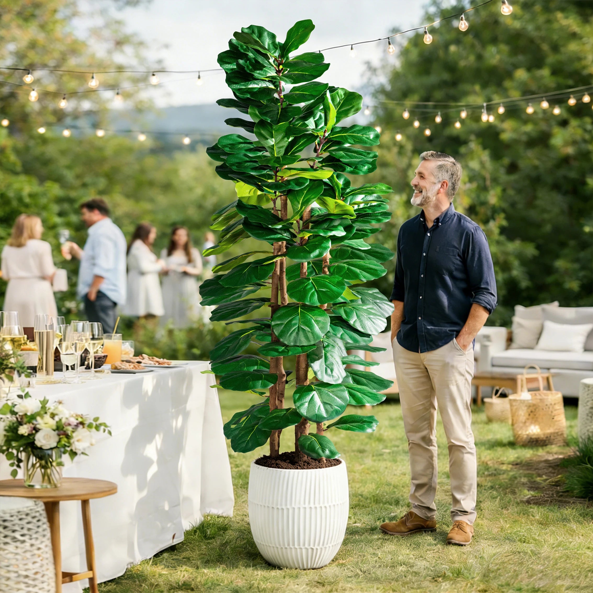 Artificial Ficus Banyan Signature Tree High Simulation 5–7 FT