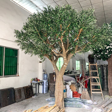 Large Artificial Olive Tree 15 FT UV Protected Fiberglass