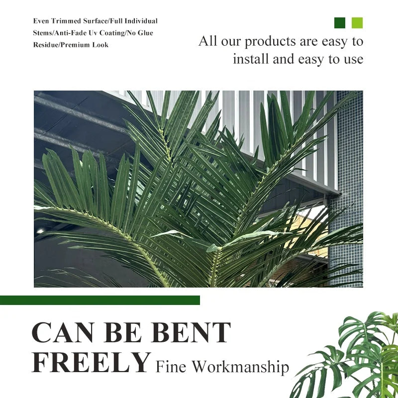 Artificial Palm Tree UV Resistant for Theme Park Hotel Lobby Decor