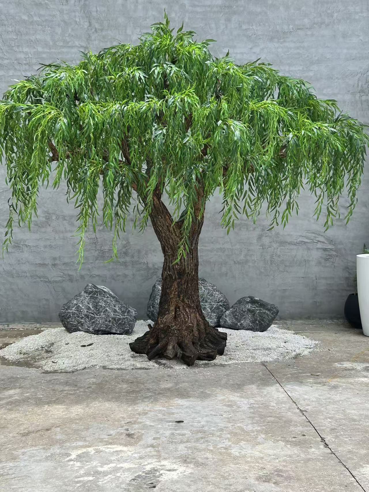 weeping willow indoor plant Artificial Weeping Willow Tree 8 FT Outdoor Use