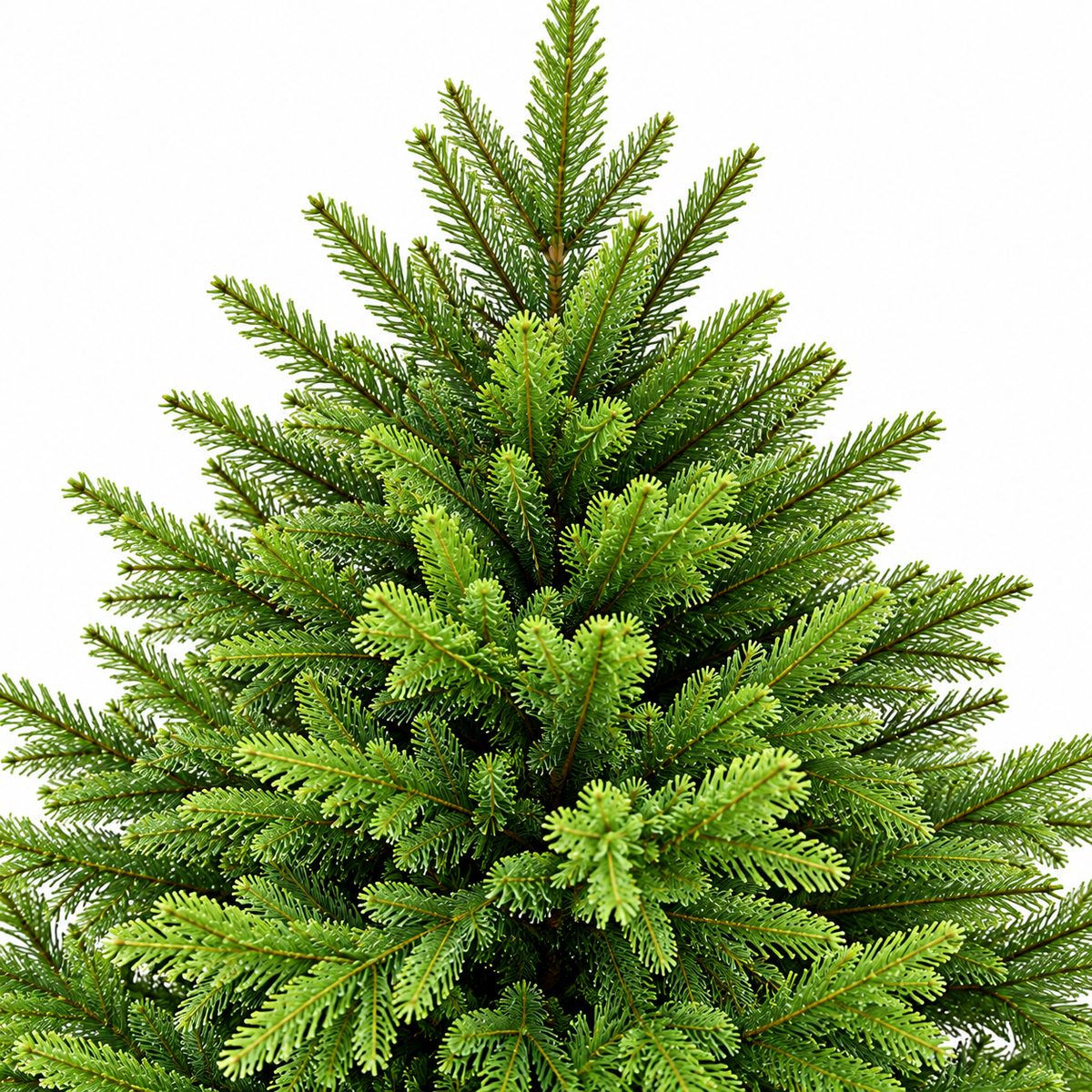 Alpine Fir Artificial Christmas Tree with Dense Green Branches and Realistic Foliage