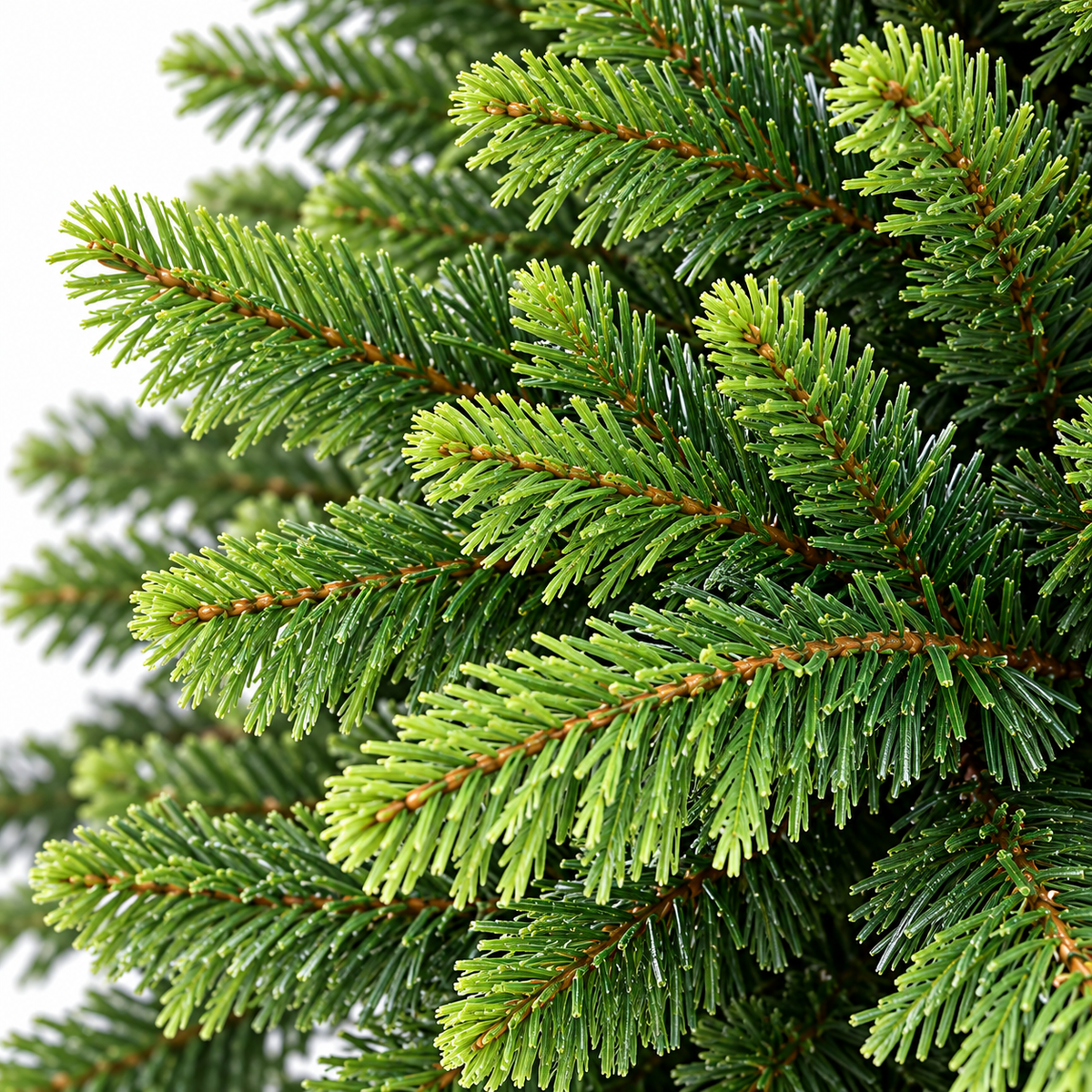 Alpine Fir Artificial Christmas Tree with Dense Green Branches and Realistic Foliage